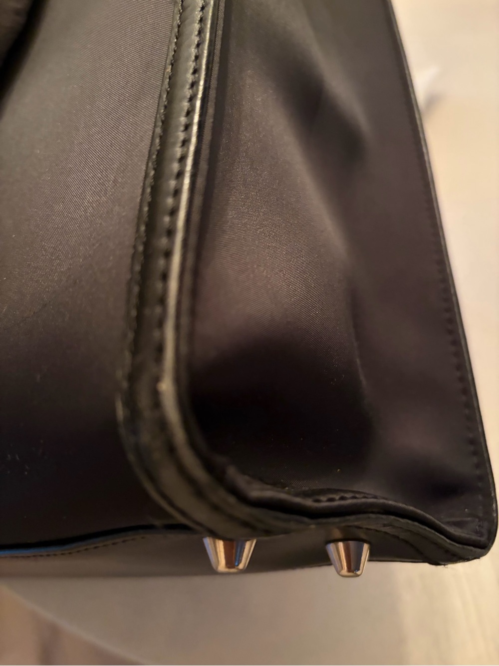 Burberry Black Structured Vintage Tote Bag/Briefcase - Picture 10 of 16